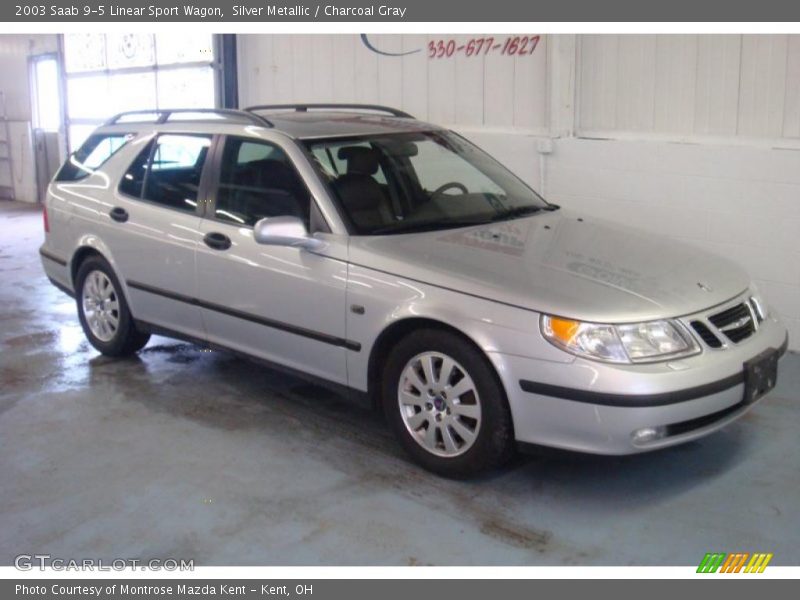 Silver Metallic / Charcoal Gray 2003 Saab 9-5 Linear Sport Wagon