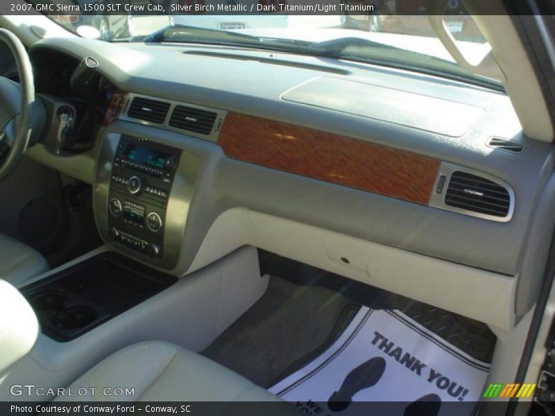 Silver Birch Metallic / Dark Titanium/Light Titanium 2007 GMC Sierra 1500 SLT Crew Cab