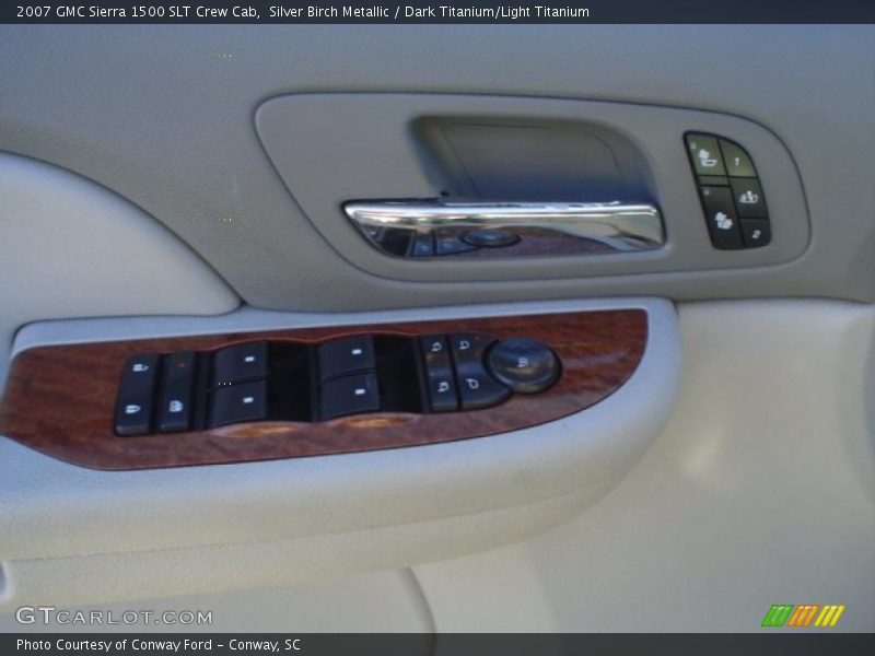 Silver Birch Metallic / Dark Titanium/Light Titanium 2007 GMC Sierra 1500 SLT Crew Cab