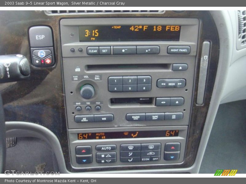 Silver Metallic / Charcoal Gray 2003 Saab 9-5 Linear Sport Wagon