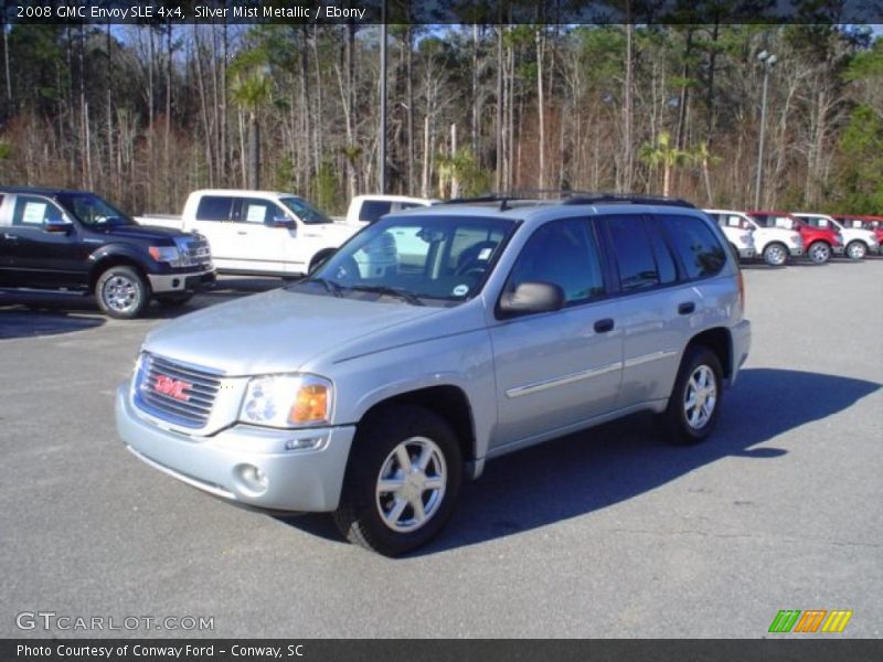 Silver Mist Metallic / Ebony 2008 GMC Envoy SLE 4x4