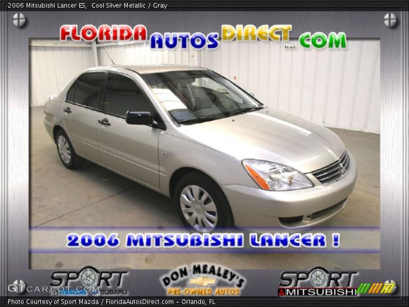 Cool Silver Metallic / Gray 2006 Mitsubishi Lancer ES