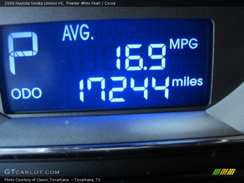 Powder White Pearl / Cocoa 2009 Hyundai Sonata Limited V6