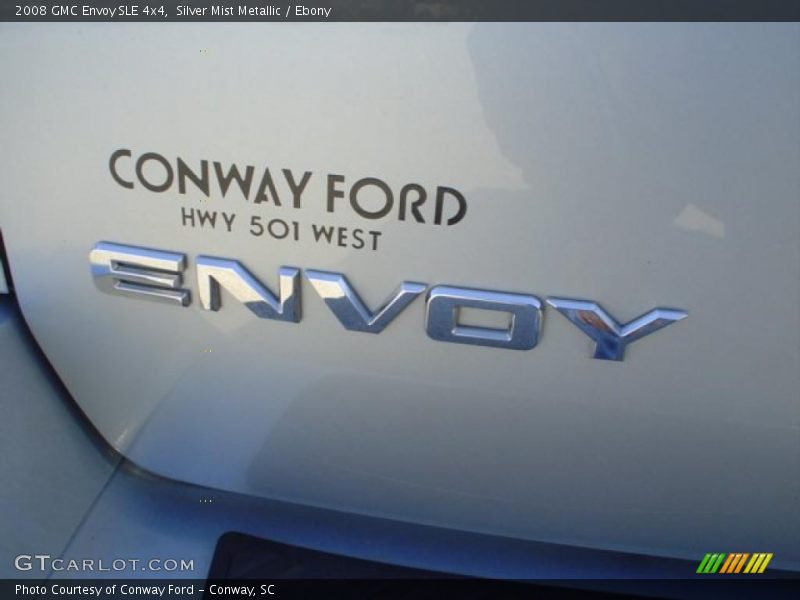 Silver Mist Metallic / Ebony 2008 GMC Envoy SLE 4x4