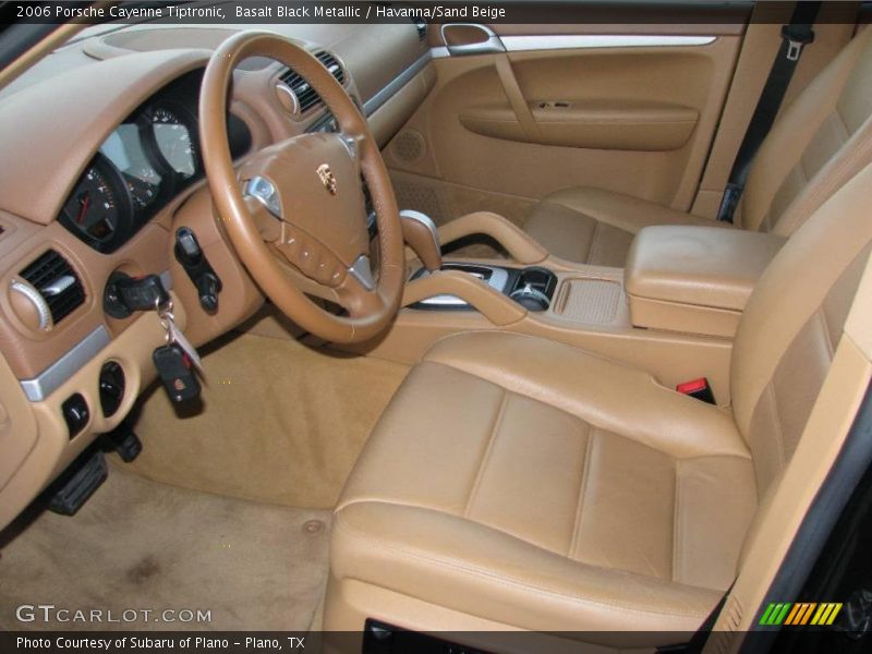 Basalt Black Metallic / Havanna/Sand Beige 2006 Porsche Cayenne Tiptronic