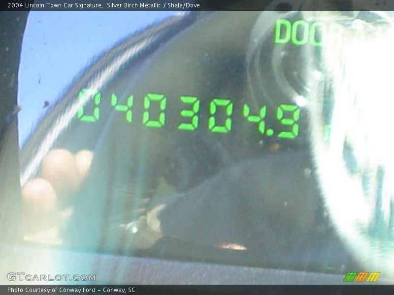 Silver Birch Metallic / Shale/Dove 2004 Lincoln Town Car Signature