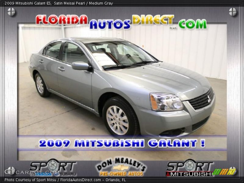 Satin Meisai Pearl / Medium Gray 2009 Mitsubishi Galant ES