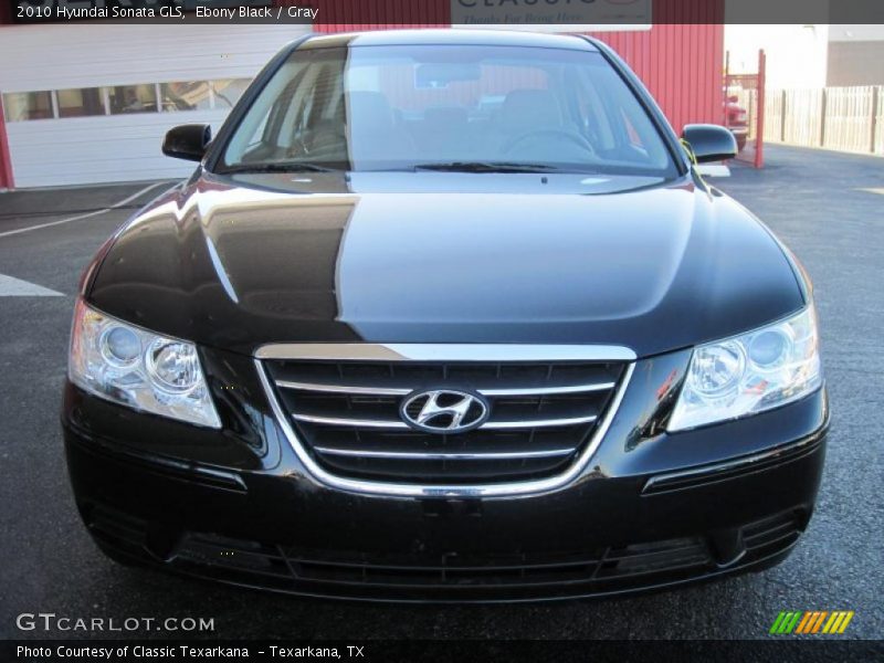 Ebony Black / Gray 2010 Hyundai Sonata GLS