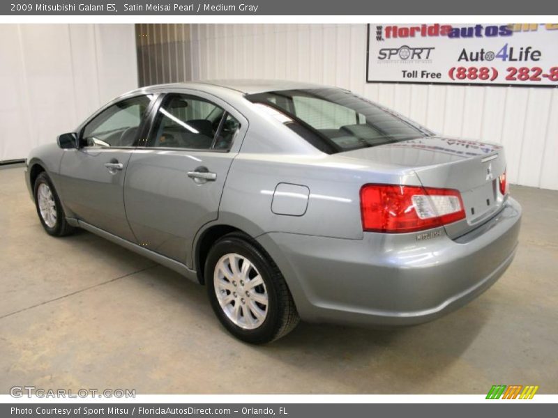 Satin Meisai Pearl / Medium Gray 2009 Mitsubishi Galant ES