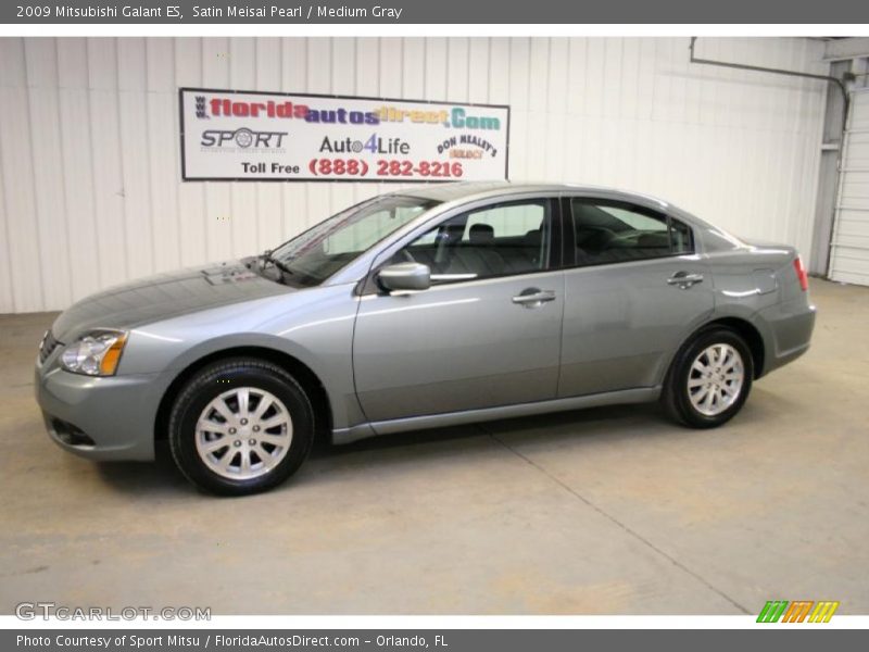 Satin Meisai Pearl / Medium Gray 2009 Mitsubishi Galant ES