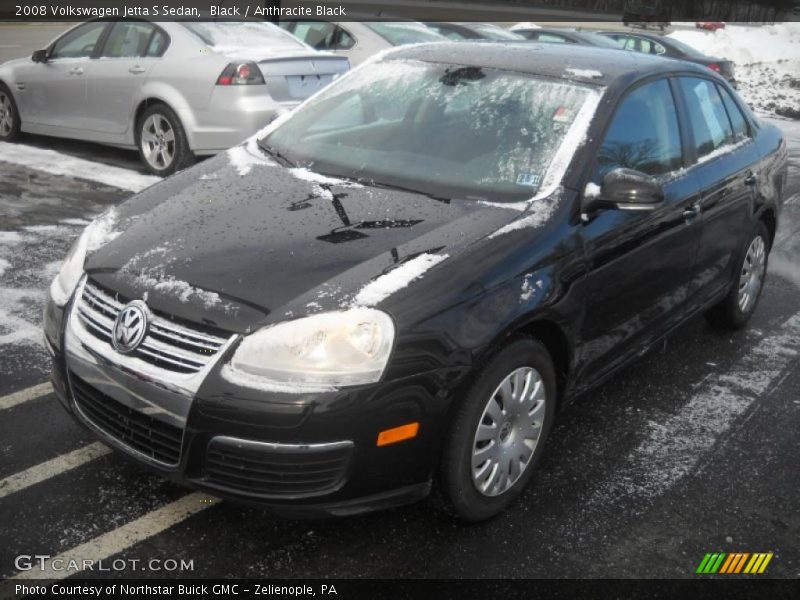 Black / Anthracite Black 2008 Volkswagen Jetta S Sedan