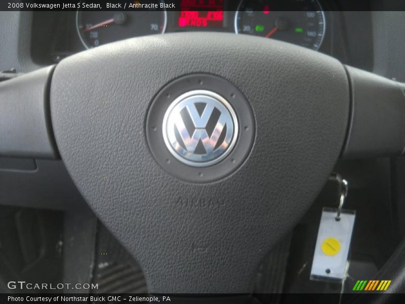 Black / Anthracite Black 2008 Volkswagen Jetta S Sedan