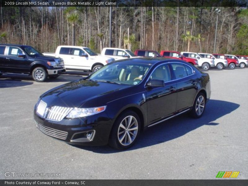 Tuxedo Black Metallic / Light Camel 2009 Lincoln MKS Sedan