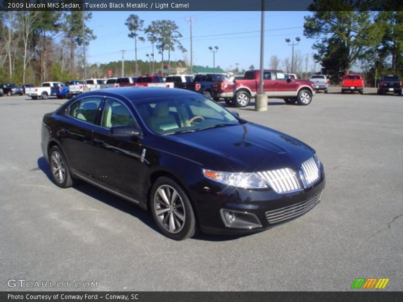 Tuxedo Black Metallic / Light Camel 2009 Lincoln MKS Sedan
