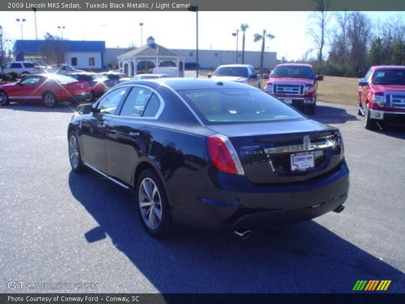 Tuxedo Black Metallic / Light Camel 2009 Lincoln MKS Sedan