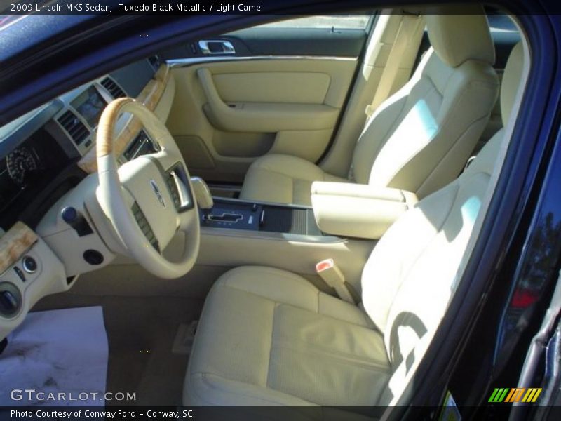Tuxedo Black Metallic / Light Camel 2009 Lincoln MKS Sedan