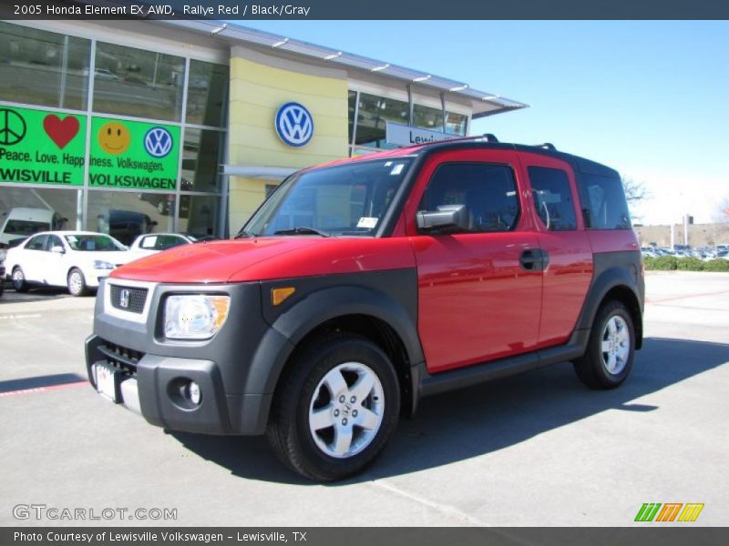 Rallye Red / Black/Gray 2005 Honda Element EX AWD