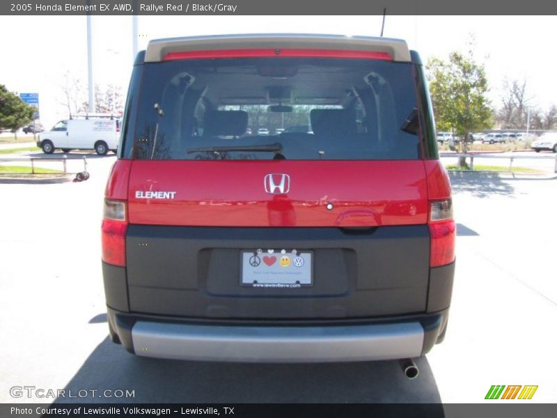 Rallye Red / Black/Gray 2005 Honda Element EX AWD