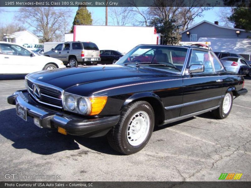 Black / Grey 1985 Mercedes-Benz SL Class 380 SL Roadster