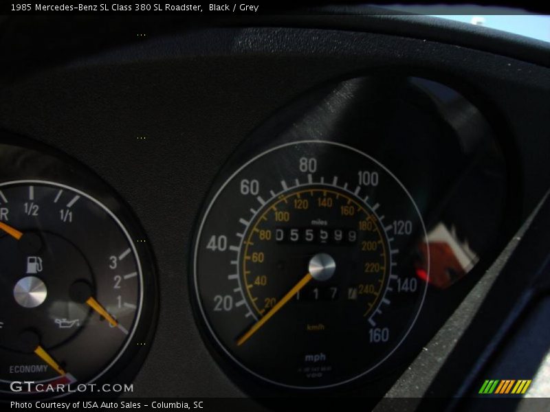 Black / Grey 1985 Mercedes-Benz SL Class 380 SL Roadster