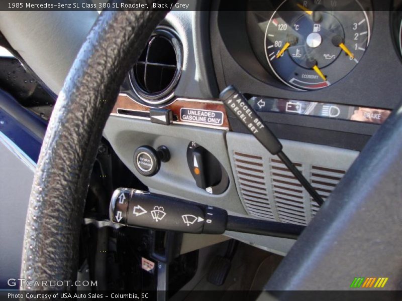 Black / Grey 1985 Mercedes-Benz SL Class 380 SL Roadster