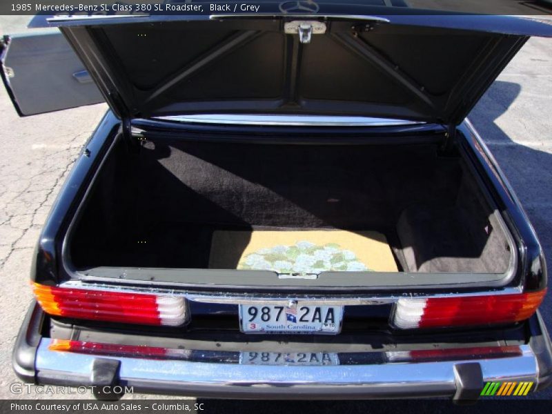 Black / Grey 1985 Mercedes-Benz SL Class 380 SL Roadster