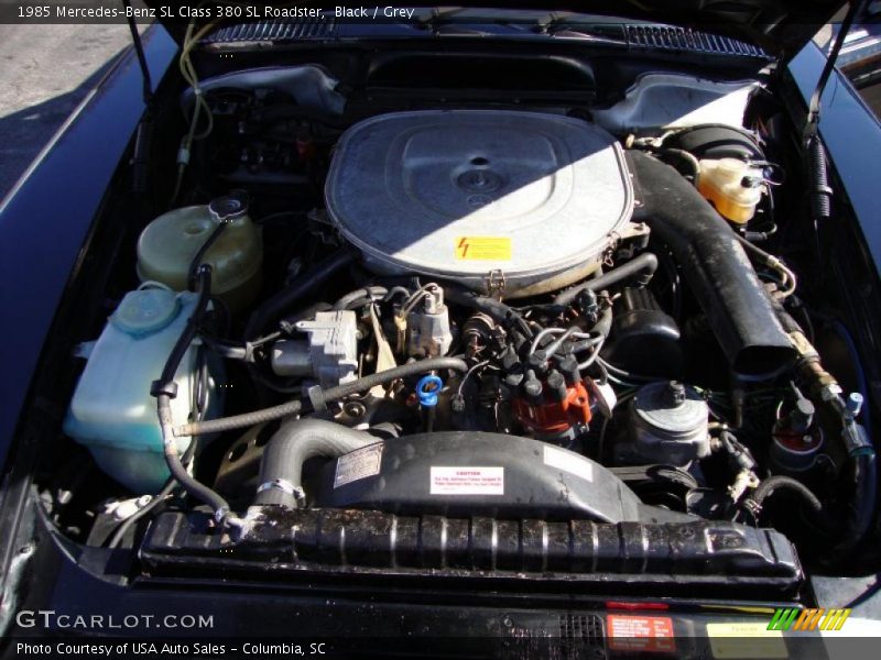 Black / Grey 1985 Mercedes-Benz SL Class 380 SL Roadster