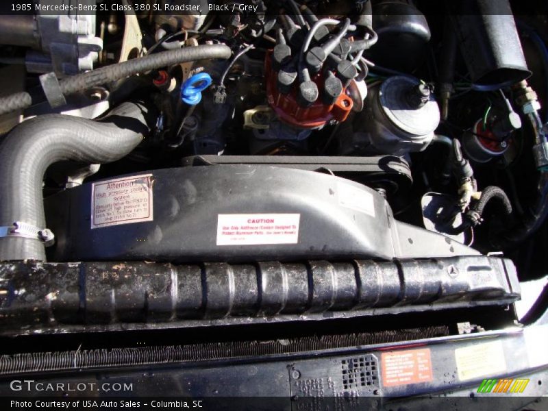 Black / Grey 1985 Mercedes-Benz SL Class 380 SL Roadster