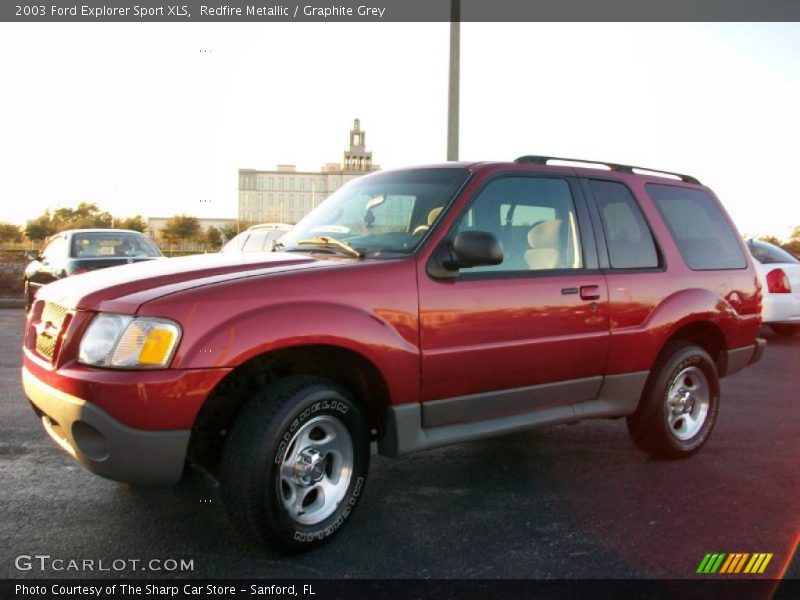 Redfire Metallic / Graphite Grey 2003 Ford Explorer Sport XLS