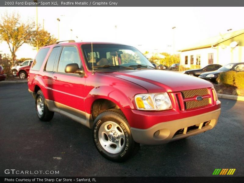 Redfire Metallic / Graphite Grey 2003 Ford Explorer Sport XLS