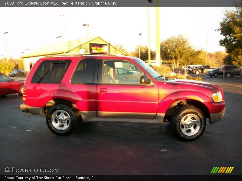 Redfire Metallic / Graphite Grey 2003 Ford Explorer Sport XLS
