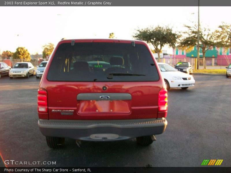 Redfire Metallic / Graphite Grey 2003 Ford Explorer Sport XLS