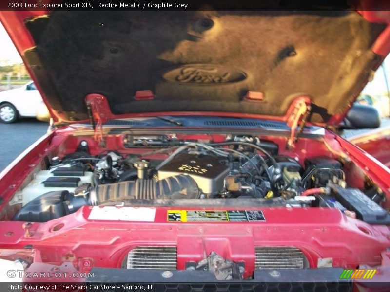 Redfire Metallic / Graphite Grey 2003 Ford Explorer Sport XLS