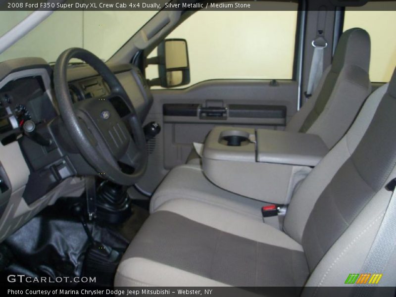 Silver Metallic / Medium Stone 2008 Ford F350 Super Duty XL Crew Cab 4x4 Dually