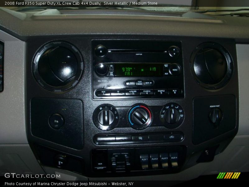 Silver Metallic / Medium Stone 2008 Ford F350 Super Duty XL Crew Cab 4x4 Dually
