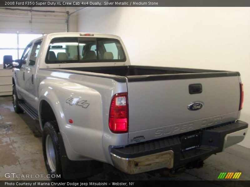 Silver Metallic / Medium Stone 2008 Ford F350 Super Duty XL Crew Cab 4x4 Dually
