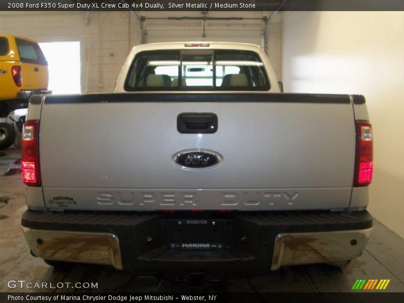 Silver Metallic / Medium Stone 2008 Ford F350 Super Duty XL Crew Cab 4x4 Dually