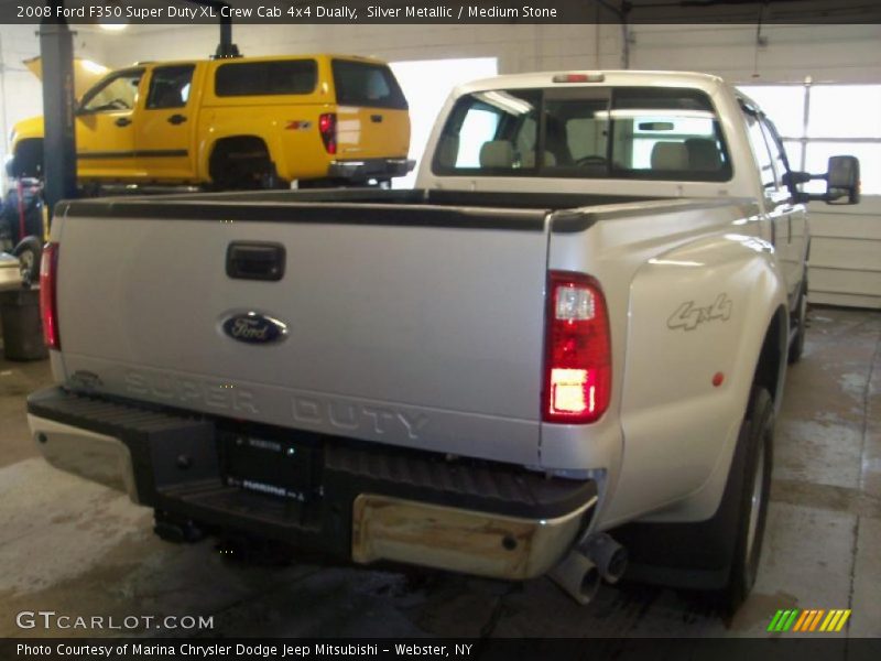 Silver Metallic / Medium Stone 2008 Ford F350 Super Duty XL Crew Cab 4x4 Dually