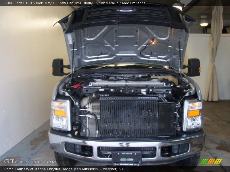 Silver Metallic / Medium Stone 2008 Ford F350 Super Duty XL Crew Cab 4x4 Dually