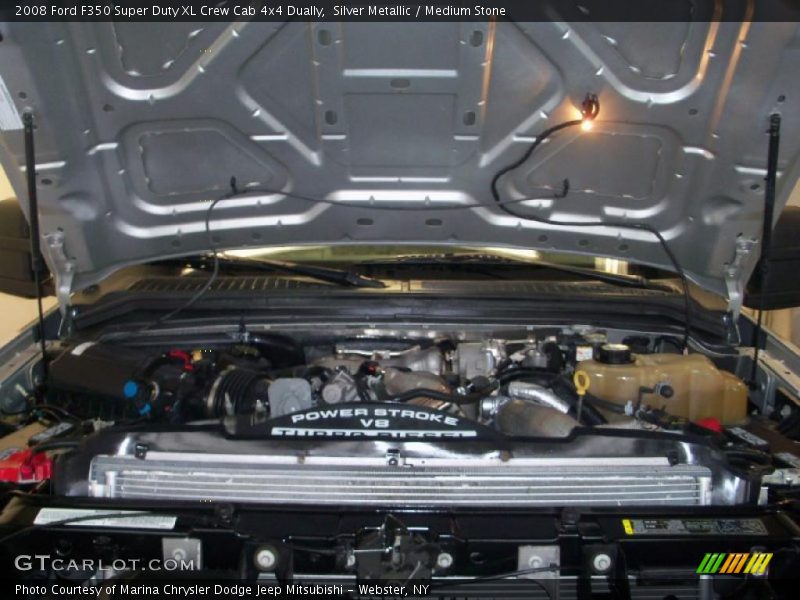 Silver Metallic / Medium Stone 2008 Ford F350 Super Duty XL Crew Cab 4x4 Dually