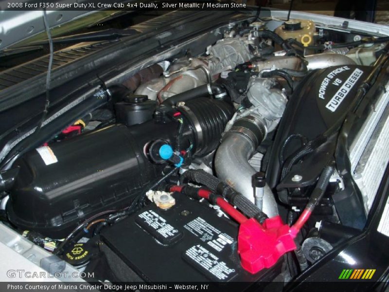 Silver Metallic / Medium Stone 2008 Ford F350 Super Duty XL Crew Cab 4x4 Dually