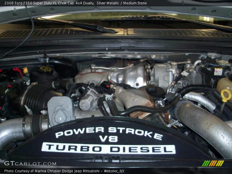 Silver Metallic / Medium Stone 2008 Ford F350 Super Duty XL Crew Cab 4x4 Dually