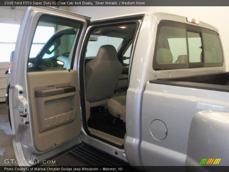 Silver Metallic / Medium Stone 2008 Ford F350 Super Duty XL Crew Cab 4x4 Dually