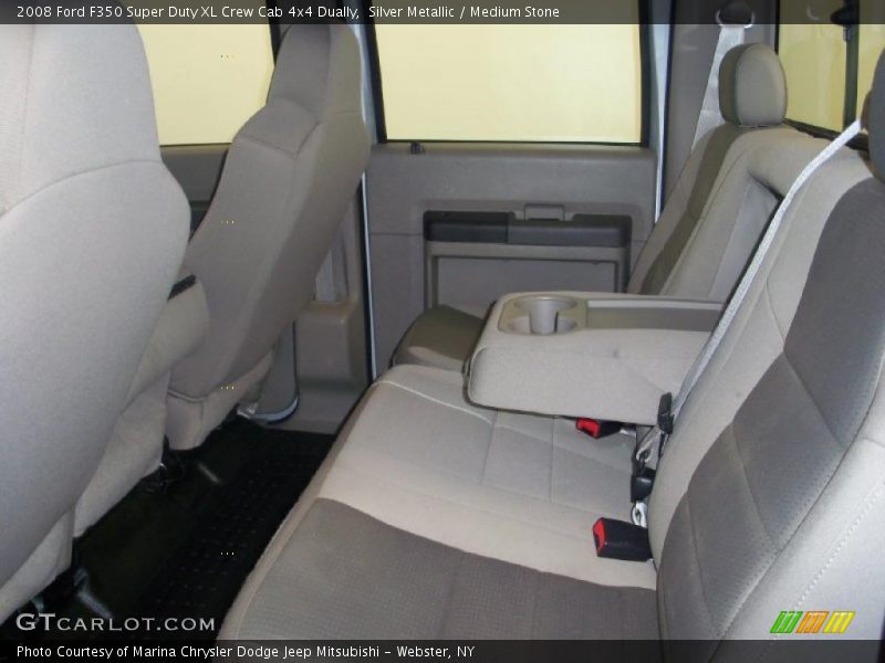 Silver Metallic / Medium Stone 2008 Ford F350 Super Duty XL Crew Cab 4x4 Dually