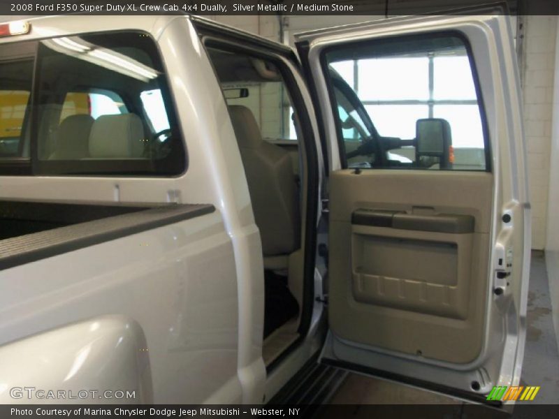 Silver Metallic / Medium Stone 2008 Ford F350 Super Duty XL Crew Cab 4x4 Dually