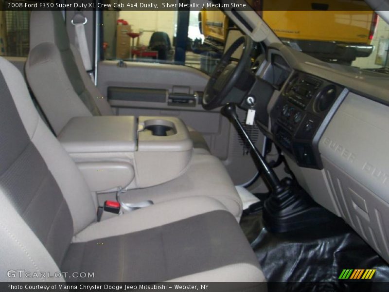 Silver Metallic / Medium Stone 2008 Ford F350 Super Duty XL Crew Cab 4x4 Dually