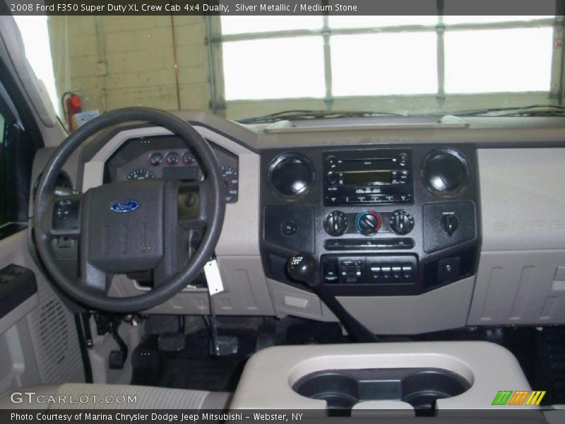 Silver Metallic / Medium Stone 2008 Ford F350 Super Duty XL Crew Cab 4x4 Dually