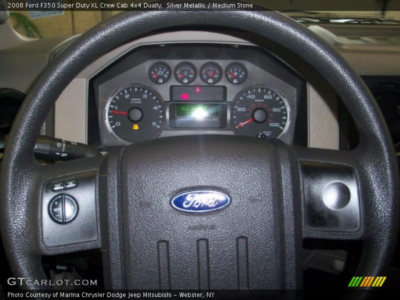 Silver Metallic / Medium Stone 2008 Ford F350 Super Duty XL Crew Cab 4x4 Dually