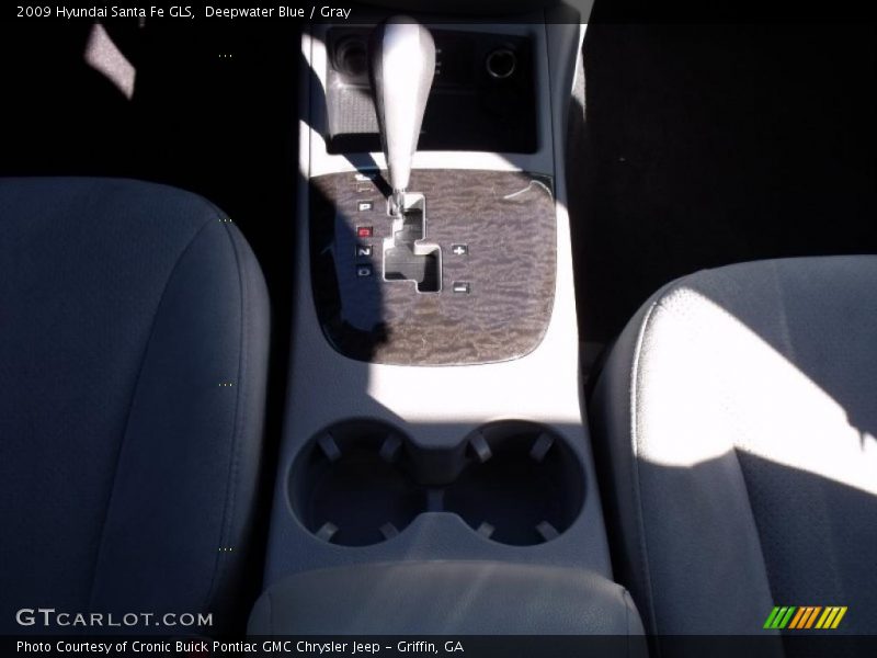 Deepwater Blue / Gray 2009 Hyundai Santa Fe GLS