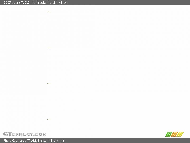 Anthracite Metallic / Black 2005 Acura TL 3.2